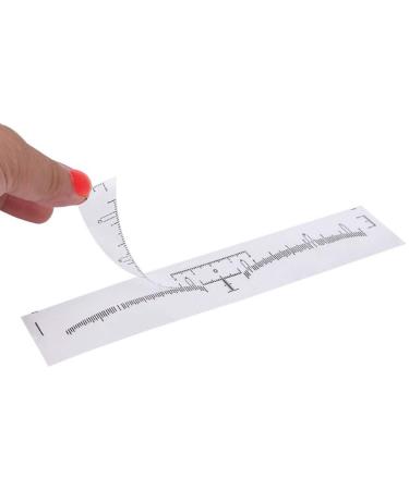 Disposable Eyebrow Ruler Sticker (100Pcs) for Tattoo Makeup - Adhesive Makeup Tool - Buy Online on GoSupps.com