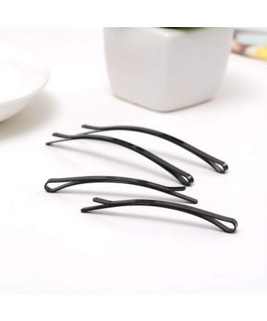 Aysekone 24 Pieces Women Black Metal Hair Bobby Pins Grips Girl's Hair Clip Hairstyle Barrette Hairpin Hairdressing DIY Hair Styling Tools (Large and Small) 24 Piece Assortment