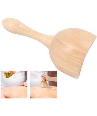Handheld Wooden Muscle Massage Cup - Swedish Massager for Body Shaping & Relaxation - Buy Online on GoSupps.com