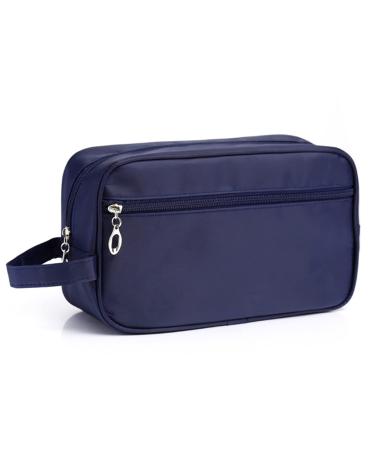Toiletry Bag for Men FITDON Portable Travel Wash Bag Waterproof Shaving Bag Gym Shower Bathroom Bag Dopp Kit Make Up Bag Blue