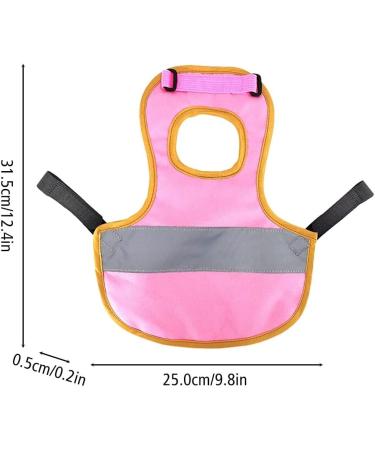 Buy Dongker Waterproof Chicken Vest - Reflective Saddle for Hens & Ducks | Adjustable Pet Safety Apparel in Pink - Buy Online on GoSupps.com