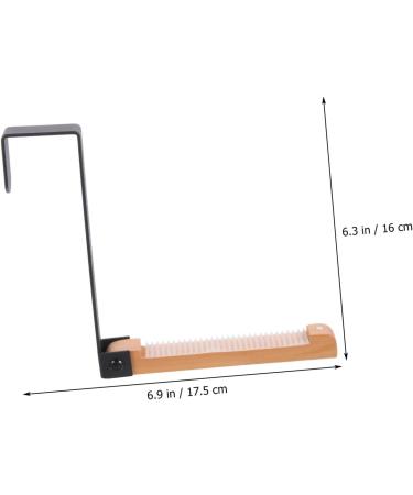 VILLFUL Door Hook Wall Mount Hooks Closet Hooks for Wall Cement Over The Door Rack Towel Hook Nail 17.5X16CM Black - Buy Online on GoSupps.com