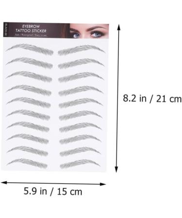 FOMIYES 9 Sheets Waterproof Eyebrow Stickers Eaylashes Eye Brows Brow Transfers Essence on Transfer Stickers 21x15cmx3pcs Black 1x3pcs - Buy Online on GoSupps.com