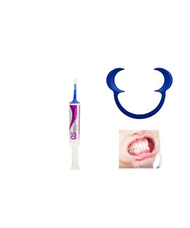 SmileWorld Blue Gel 36 Gm kit - Desmineralization Gel 35 Percent -Dental Etch - Perfect Viscous-Stays Where Placed- Includes Lip Expander - Not Glue - Made in USA (3) Units