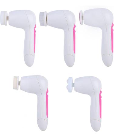 Face Cleansing Instrument 5 in 1 Multi-functional Electric Face Cleansing Instrument Pore Cleaner Brush Massager (Pink) Make You Feel Comfortable - Buy Online on GoSupps.com