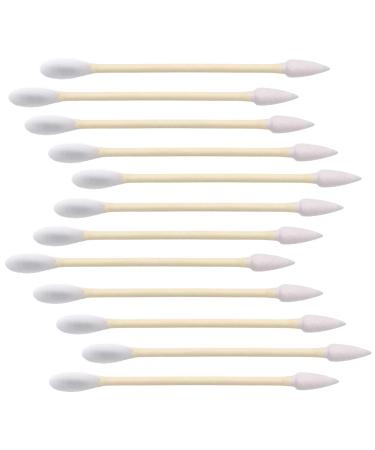 1000 Count Organic Bamboo Cotton Swabs - Pointy/Round Head Biodegradable Wooden Cotton Buds for Ear Plastic Free Double Ear Cotton Sticks for Cleaning Makeup 1000 Pcs