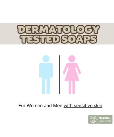 Hypoallergenic Bar Soap for Sensitive Skin - Natural & Organic Vegan Fragrance-Free - 3 Bars | Ideal for Men & Women - Buy Online on GoSupps.com