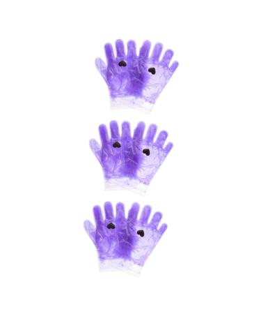 Beaupretty 3 Pairs Hand Wax Set Foot Wax Set Gel Spa Gloves Moisturizing Hand Gloves Hand Care Gloves Sheer Gloves Nail Art Gel Paraffin Wax Skin Cover Paraffin Bags Nail Polish Heating Lid