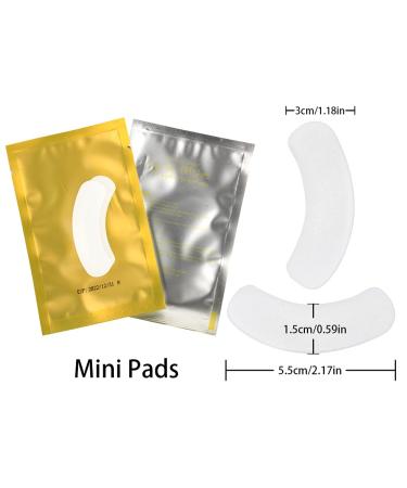Lunamoon 50 Pairs Eye Pads for Eyelash Extensions | Boat Shape Under Eye Pads & Patches | Mini Golden Accessories - Buy Online on GoSupps.com