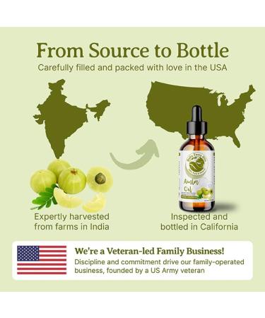 Bella Terra Oils - Organic Amla Oil 8 oz - Harvested from Bitter Organic Amlas Famed for its Vitamin C&E & Omega-6&9 Cold-Pressed Elixir for Skin 8 Fl Oz (Pack of 1) - Buy Online on GoSupps.com
