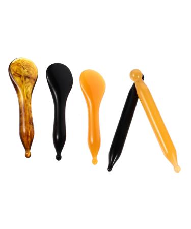 Healeved 1 Meridianstift Spa massage board Massage shaver for the back tool scratch rod scraping care tool eyes massage stick Muscle pain massage stick scratch stock beeswax 12.5x4cm sorted color
