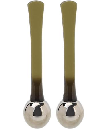 Sonew 2Pcs Eye Cream Applicator Zinc Alloy Roller Balls Cream Scoop Eye Care Applicator Wand Stick for Depuffer Massage Reduction - Buy Online on GoSupps.com