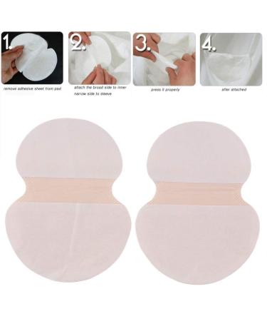 100 Pieces Disposable Armpit Pads - Sweat Absorbent Soft Skin Color Sweat Pads for Maximum Comfort - Buy Online on GoSupps.com