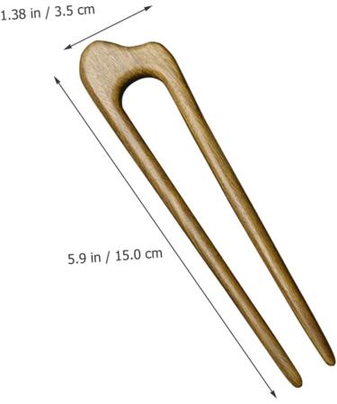 minkissy Hair Toppers French Hair Pin Hair Stick Hair Clips Hair Pins for Thick Hair U Pins Hair French Hair Accessories Hair Pins for Buns Hairpins Hair for Women Decorate Simple Wood - Buy Online on GoSupps.com