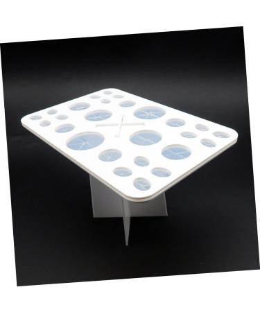 Beavorty Cosmetics Brush Organizer | 26 Makeup Brush Storage Tools | Air Drying Rack & Holder | White Cosmetic Box for Beauty Essentials - Buy Online on GoSupps.com