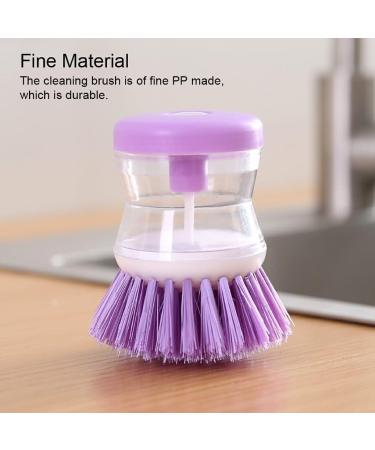 Allayu PP Cookware Brush Nonslip Replacement Solid Color Detachable Washable Ergonomic Cooking Pan Pot Bowl Cleaning Brushes Purple - Buy Online on GoSupps.com