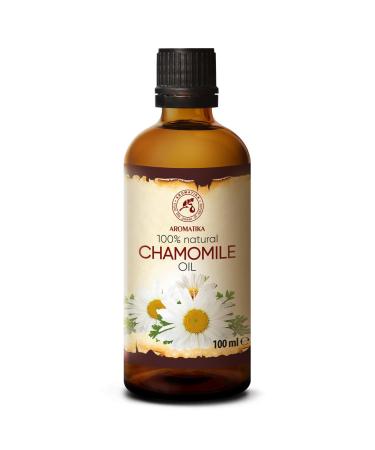 Chamomile oil 100ml - Chamomilla - Natural Chamomile Oil - Barried Oil - Basic Oil - Care for Face - Nails - Hands - Hair - Massage - Personal Care 100 ml (1 Pack) - Buy Online on GoSupps.com