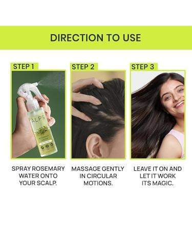 Rosemary Water Spray For Hair Growth (200 ml) | Hair Spray for Regrowth | Rosemary Hair Mist | Adds Shine | Helps Reduce Hairfall | Strengthens Hair | Suitable For All Hair Types - Buy Online on GoSupps.com