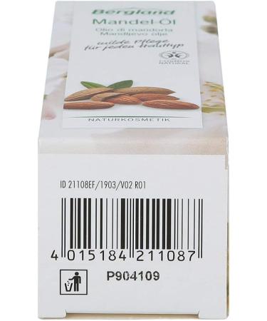 Organic Almond Oil 50 ml - Pure & Natural Carrier Oil for Skin & Hair - International Shipping - Buy Online on GoSupps.com