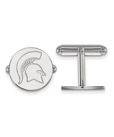 Michigan State Spartans Logo Cuff Links (Sterling Silver)