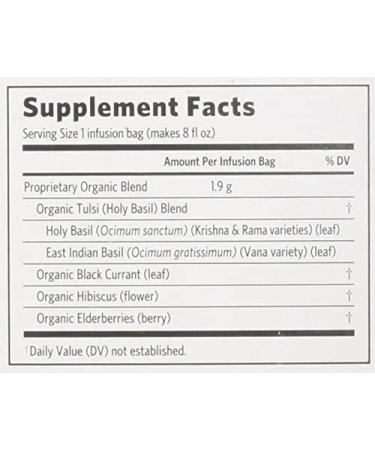 Organic India Tulsi Raspberry Peach Tea - 18 Bags | Natural Herbal Tea - Buy Online on GoSupps.com