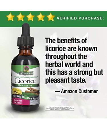 Nature's Answer Licorice Root Extract - 2 oz | Digestive Support & Respiratory Health | Natural Detox Supplement - Buy Online on GoSupps.com