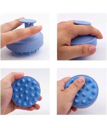 Wheat Straw Shampoo Brush - Eco-Friendly Scalp Massage & Foam Head Cleaner - Easy to Use Blue Shampoo Brush for a Thorough Clean - Buy Online on GoSupps.com