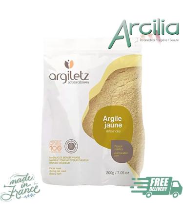 (ARCILIA) - Argile Jaune en poudre ultra-ventil e - 2 Sachets 200g - masques soins cure beaut  - Buy Online on GoSupps.com