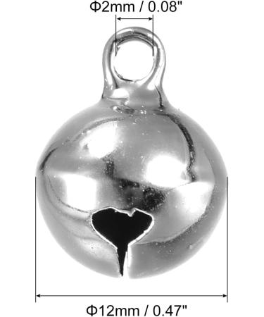 uxcell Jingle Bells 1/2 - 100pcs Silver Tone Craft Bells for DIY Holiday Decor, Party, Wedding - Buy Online on GoSupps.com