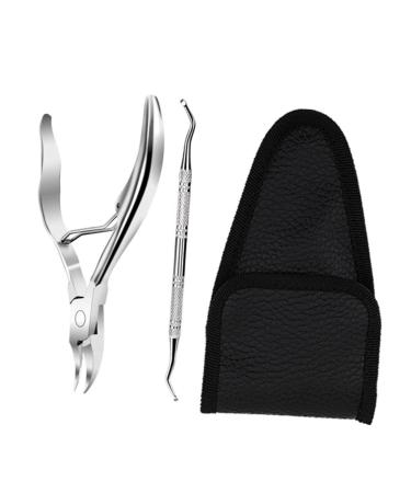 POPETPOP 1 Set Manicure 2-piece Set Pedicure Nail Trimmer Nursing Cuticle Trimmer Pedicure Nail Pedicure Trimmer Skin Nippers Home Tools Toenail Clipper Stainless Steel Nail Remover