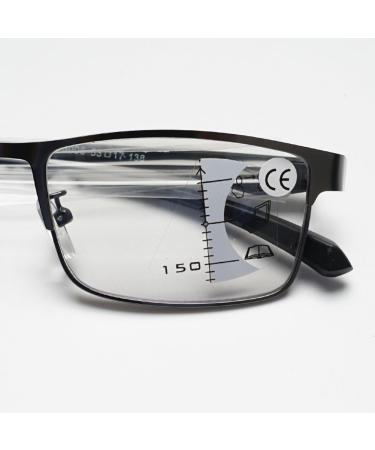Buy Vevesmundo Self-Tinting Reading Glasses | Multifocal Blue Light Filter Eyewear for Men & Women | 2.5x Magnification Sun Protection & Style - Buy Online on GoSupps.com