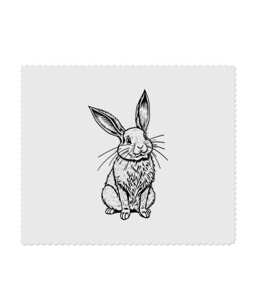 Azeeda Lop Rabbit Microfiber Cleaning Cloths (LC00024851) Pack of 2