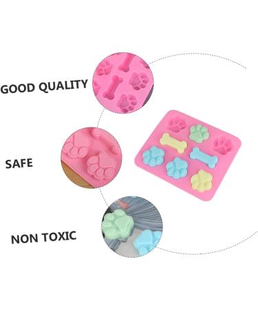 Zerodeko 4 Pcs Pet Cake Mold Ice Block Mold Lollipop Silicone Cake Mold Silicone Ice Cube Trays Silicone Pans for Baking Paw Biscuit Silicone Treat Mold Chocolate Silica Gel Silicone Mold 18x16cmx2pcs Random Colorx2pcs - Buy Online on GoSupps.com