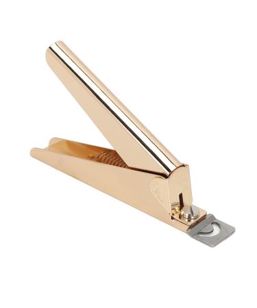 Saluaqui Nail Clippers Tip Cutters for Acrylic False Fake Gel Artificial Nails Professional False Nail Clippers Nail Cutters for Acrylic and Gel Nails (Gold)