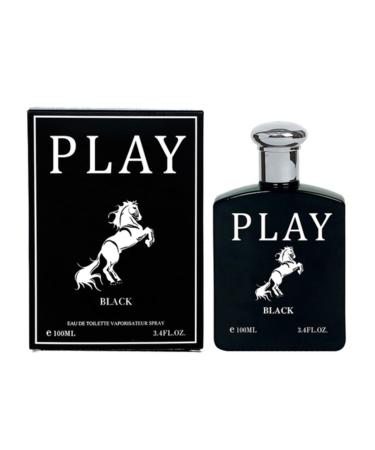 Play Black Man Perfume 100ml Eau De Parfum Vaporisateur Spray Sage Mango Wormwood Oil From France