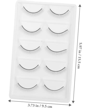 Housoutil 1 Set Eyelash Set White Makeup Tools Make up Fiber - Buy Online on GoSupps.com