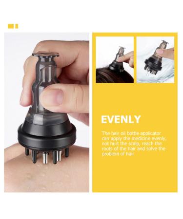 Minkissy 2 in 1 Oil Applicator & Scalp Massager | Manual Hair Care Comb for Essential Oils & Medicated Solutions - Perfect for Scalp & Hair Health - Buy Online on GoSupps.com