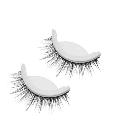 minkissy 1pc Half Eyelashes Stick on Eyelashes No Glue Eyelashes Reusable Eyelashes Artificial Eyelashes Wispy Eyelashes Fake Eyelash Natural Looking Eyelashes Faux Eyelashes Set 3d Fluffy