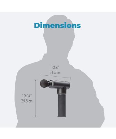 HoMedics Therapist Select Pro Percussion Massager - Handheld Deep Tissue Body Massager for Sports and Athletes - Rechargeable Massage Gun for Back, Shoulder, and Neck Pain - Buy Online on GoSupps.com