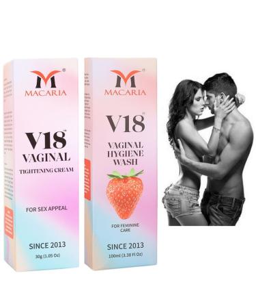 MACARIA V18 Vaginal vagina pussy tightening & sex increase gel cream + vaginal yoni pussyi Women private part wash