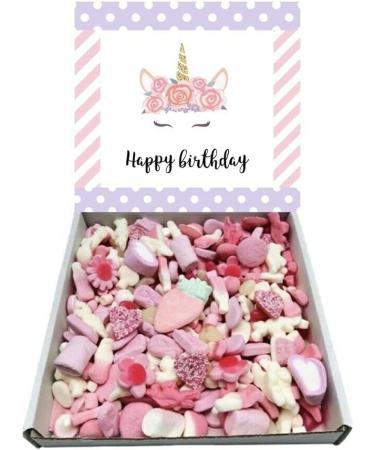 Happy birthday Unicorn Gift Pick n Mix 1KG Sweets Selection Box Sweet Hamper Childrens Birthday Gift Present - Buy Online on GoSupps.com