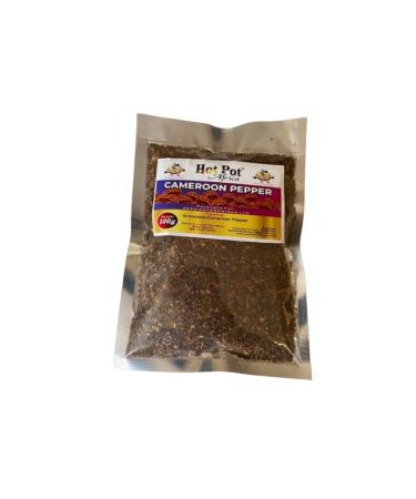 Hot Pot Africa CAMEROON PEPPER - Habanero Ground Smoked & Extra Hot Aromatic Chilli Powder Tasty & flavour for BBQ meat fish and any type of food 100g