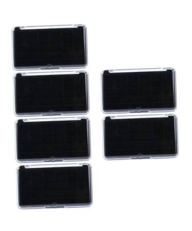 Beavorty 6 Pcs 24 Empty Eye Shadow Box Blush for Cheeks Lipstick Holders Eyeshadow Plate Cosmetic up 11.5x6.7cmx3pcs As Shownx3pcs