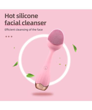 HANDA Instrument Sonic Facial Cleansing Brush Silicone Vibration Rechargeable Face Cleansing Brush Waterproof Face Scrubber for Deep Cleaning Gentle Exfoliating Blackhead Removing and Massaging - Buy Online on GoSupps.com