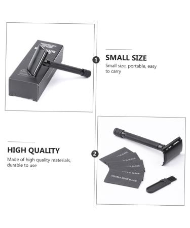 3 Sets Manual Shaver - Double Edge Beard & Hair Razor | Premium Metal Face Razor for Smooth Shaving - Buy Online on GoSupps.com