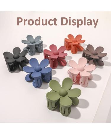 6 Pcs Flower Claw Clips for Women Girls - Non Slip Matte Big Hair Claw Clips - Strong Hold Hair Catch Clamps - Headwear Accessories - 12Pcs Multicolor-A - Buy Online on GoSupps.com