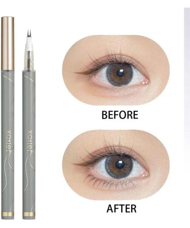 DHliIQQ Double Tip Lower Eyelash Pencil Double Tip Lower Eyeliner Pencil Waterproof Liquid Eyeliner Pencil Long Lasting Eyeliner Eye Makeup Tool for Women Ladies 101 # gray black - Buy Online on GoSupps.com