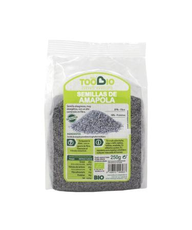 TOOBIO 8436012946937 Poppy seed 250 g. Organic, plastic