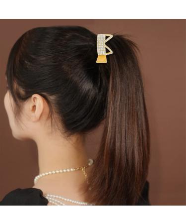 2 Pcs Rhinestone Cat Ears Ponytail Hair Clips - Fashion Metal Barrettes for Women and Girls - Buy Online on GoSupps.com