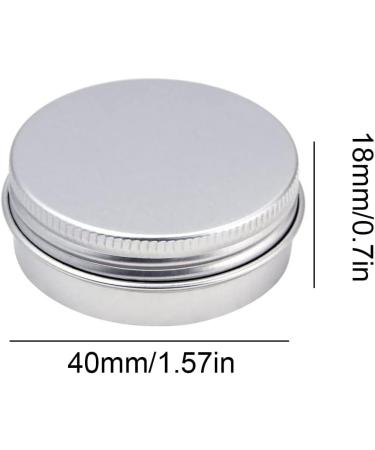 6 Pieces Aluminium Jars Metal Empty Jar Cosmetic Containers with Screw Covers and Labels and Mini Spatula for Sample Cream Cosmetics Lip Balm 20 ml - Buy Online on GoSupps.com